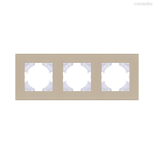 Рамка 3-постовая, стекло золотой Kollinger Reflex MG RM3GD - Kollinger