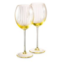 Набор бокалов для белого вина Anna Von Lipa Лион 380 мл, 2 шт, стекло хрустальное, желтый - Anna Von Lipa