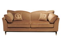 Диван Сиена (Siena)/BD трехм. без мех., велюр коричневый Colt004 228x92x92см - Garda Decor
