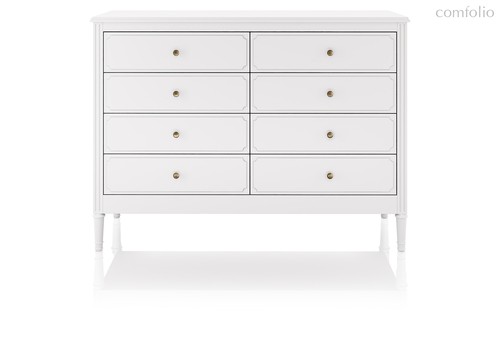 Комод Elit 8 ящиков (белый) - Ellipse