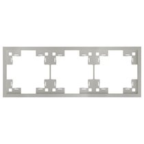Трехместная рамка 35830 PL, платина - Rikett