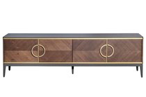Тумба под ТВ 4-х дверная шпон 200x58x40см - Garda Decor