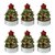 Набор декоративных свечей Green Miracle из коллекции New Year Essential, 6 шт. - Tkano