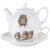 Набор Эгоист Royal Worcester "Забавная фауна", (чайник и чашка с блюдцем), 300мл, костяной фар - Royal Worcester