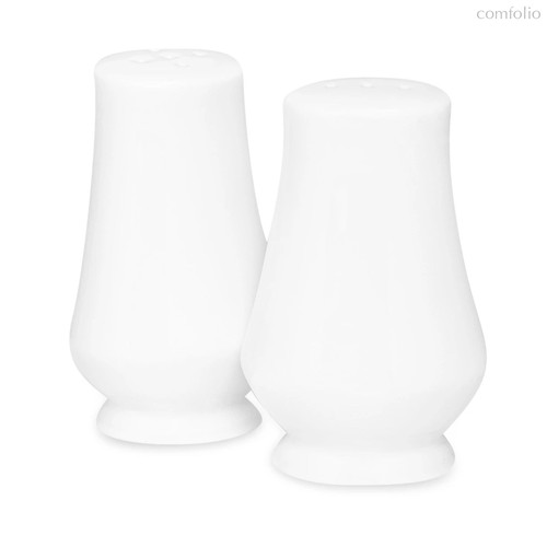 Набор солонки с перечницей Narumi Белый декор 8,5 см, фарфор костяной - Narumi