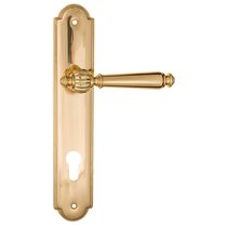 Дверная ручка на планке Fratelli Cattini MARANI CYL PL257-OLV полированная латунь - Fratelli Cattini