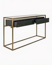 Чёрная консоль с ящиками Хэйворд, цвет черный - Louvre Home