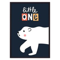 Белый медведь "Little one", 40x60 см - Dom Korleone