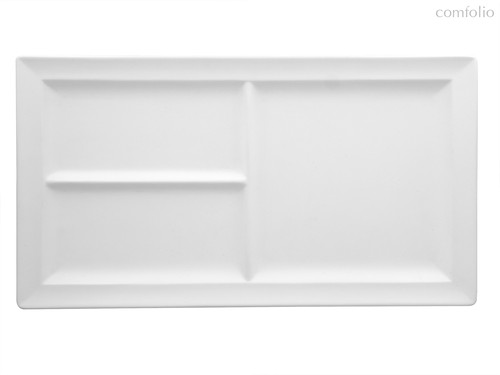 Тарелка прямоугольная 3-секционная 39 см - RAK Porcelain