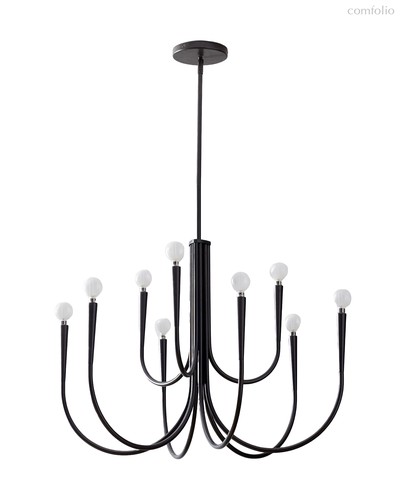 Чёрная люстра Свуп, цвет черный - Louvre Home