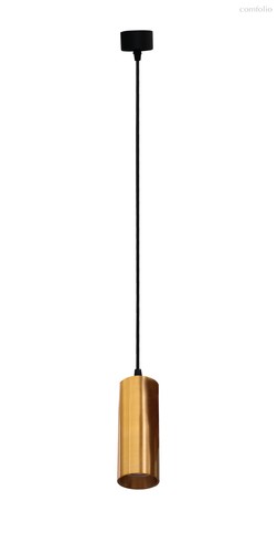 LED Rollo светильник подвесной, GU10, D57хH150мм, L1500мм, IP20, черный-латунь, без лампы - Donolux