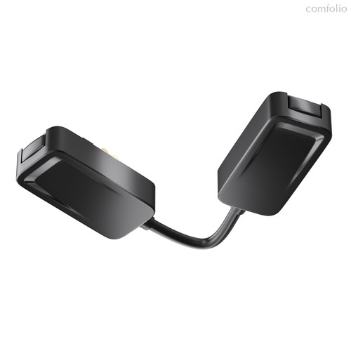 Коннектор питания угловой встраиваемый с проводом 6см Radity черный - Maytoni