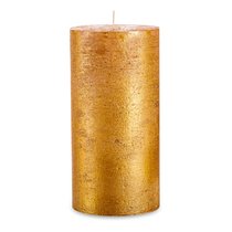 Свеча цилиндрическая Luz Your Senses 20 см, золотистая