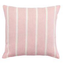 Чехол на подушку декоративный в полоску цвета пыльной розы из коллекции Essential, 45х45 см, 45x45 - Tkano