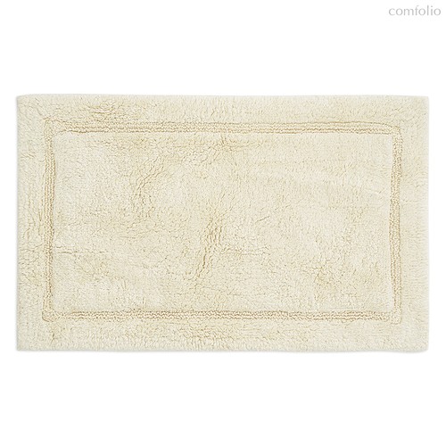 Коврик для ванной из хлопка ворсовый кремового цвета из коллекции Essential, 50х80 см - Tkano