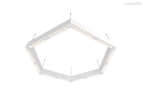 Donolux LED Eye-hex св-к подвесной, 72W, 900х780мм, H71,5мм, 8840Lm, 48°, 3000К, IP20, корпус белый,, цвет белый - Donolux