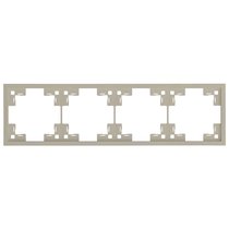 Четырехместная рамка 35840 LT, латте - Rikett