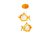 Donolux BABY подвесной светильник, рыбки, декор жёлтого цвета, шир 42см, выс 80-100см, 2хЕ27 40W, ар - Donolux