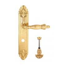 Дверная ручка Venezia Olimpo WC-4 на планке PL90 полированная латунь