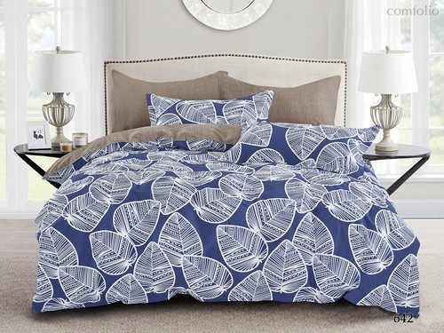 Комплект постельного белья CA-7-642 Дуэт Сатин печатный с наволочками 70х70х2шт.+ 50х70х2шт. - АльВиТек