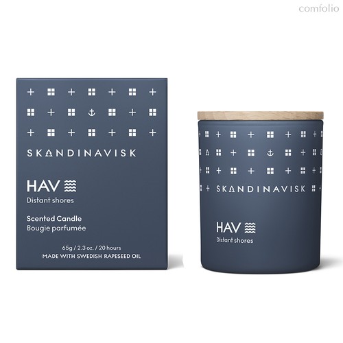 Свеча ароматическая HAV с крышкой, 65 г (новая) - Skandinavisk