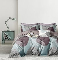 Комплект постельного белья CA-7-722 Дуэт Сатин печатный с наволочками 70х70х2шт.+ 50х70х2шт. - АльВиТек