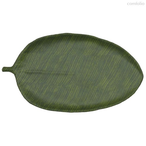 Блюдо 53,5x29x3 см овальное Лист Green Banana Leaf пластик меламин - P.L. Proff Cuisine