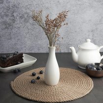 Ваза для цветов h14,3 см d 5,8 см белая фарфор Fine Plus 6шт. - Noble