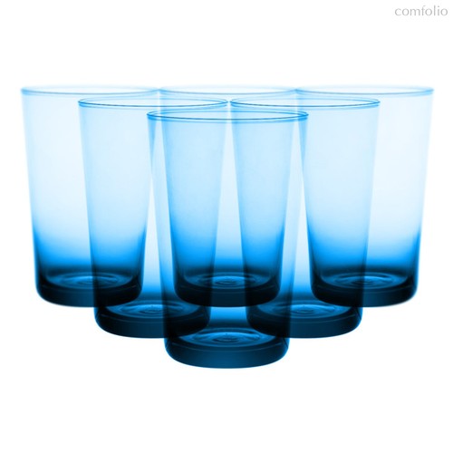 Набор стаканов для воды IVV Легкость 450 мл, светло-голубой, 6 шт - IVV