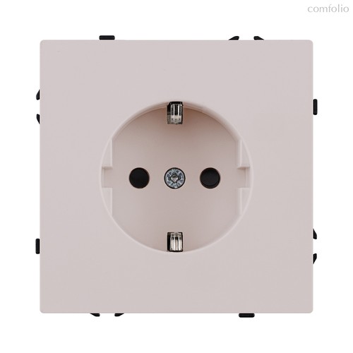 Розетка штепсельная SCHUKO 16A/250 В, кашемир матовый Kollinger Eclipse EC-014CM - Kollinger