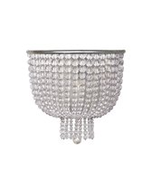 Серебряный настенный светильник Карла, цвет серебряный - Louvre Home