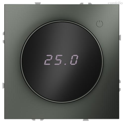 Терморегулятор электронный VOLTUM S70 с индикацией и датчиком, для теплого пола, (титан) - Voltum
