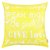 Чехол для декоративной подушки "Dream big", 43х43 см, P702-9870/1, цвет желтый, 43x43 - Altali