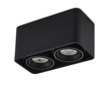 LED, Lumme, светильник накладной, GU10, L195xW100хH100мм, IP20, черный RAL9005, без лампы - Donolux