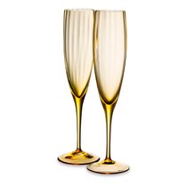 Набор фужеров для шампанского Moser Оптик 200 мл, 2 шт, топаз, п/к - Moser