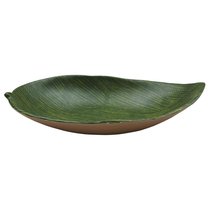 Блюдо 37,8x22,9x7 см овальное Лист Green Banana Leaf пластик меламин - P.L. Proff Cuisine