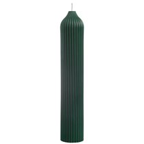 Свеча декоративная темно-зеленого цвета из коллекции Edge, 25,5см - Tkano