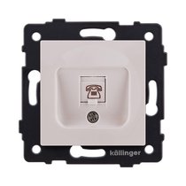 Розетка телефонная RJ11, кашемир матовый Kollinger REA-009CM для Aspekt, Eleganz, Reflex - Kollinger