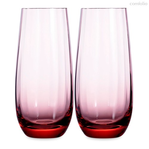 Набор стаканов для воды Moser Оптик 350 мл, 2 шт, розалин, п/к - Moser