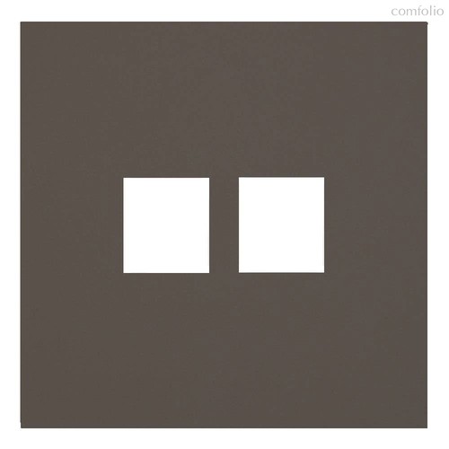 Лицевая панель для двойной информационной розетки 35442 CP, капучино - Rikett