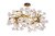 Люстра Флора (Flora) d.80x45 см, металл цвет золото - Garda Decor