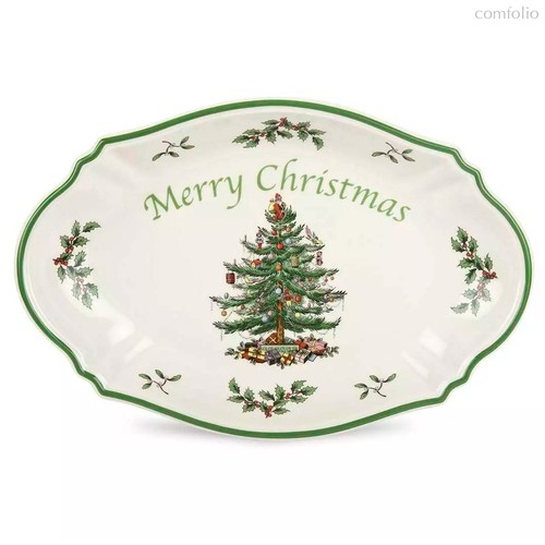 Блюдо овальное Spode Рождественская ель 28 см - Spode