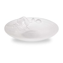 Блюдо Decor de Table Pate de Verre Cristal Орхидея 18 см, хрустальное тесто, белое, п/к - Decor De Table