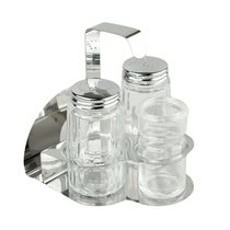 Набор для специй 3 предмета + салфетница на подставке нерж. "Скоба" P.L. Proff Cuisine - P.L. Proff Cuisine