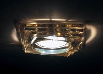 Donolux Светильник встраиваемый декоративный хрустальный, хром D 90х90 H 58 мм, галог. лампа MR16 GU - Donolux