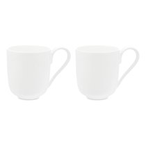 Набор кружек Decor de table Плиссе 350 мл, 2 шт, фарфор костяной, п/к