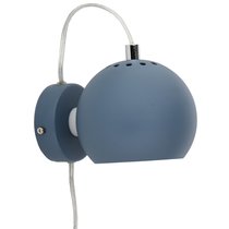 Лампа настенная Ball, темно-голубая, структурное напыление - Frandsen