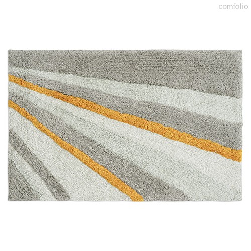 Коврик для ванной из хлопка с рисунком Tulip field из коллекции Terra, 50х80 см - Tkano