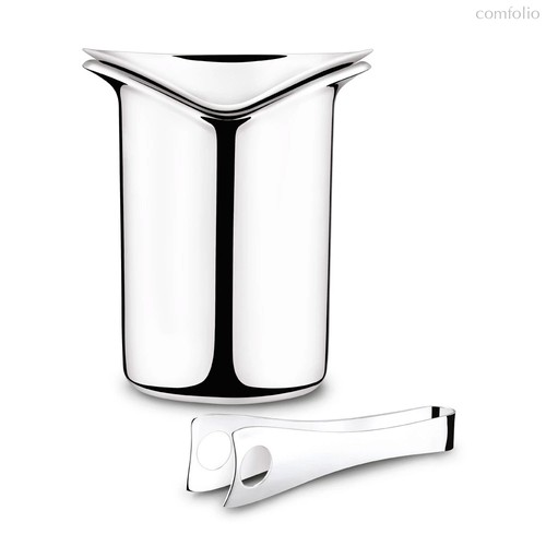 Ведерко для льда с щипцами Georg Jensen Бар 21 см - Georg Jensen