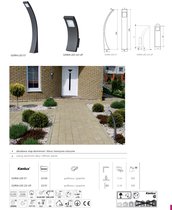 Уличные столбики: Уличный светодиодный светильник Goria Led 57 22130 - Kanlux